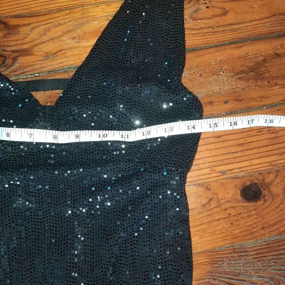 Urban Outfitters Mila Black Mini Sequin Dress - Picture 7 of 8